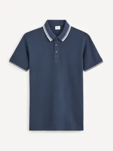 Celio Beline Polo Koszulka Niebieski #379961