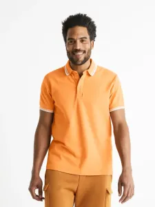 Celio Beline Polo Koszulka Pomarańczowy