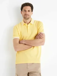 Celio Beline Polo Koszulka Żółty #218900