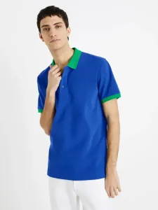 Celio Decabestan Polo Koszulka Niebieski #422883