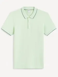 Celio Decolrayeb Polo Koszulka Zielony #588995