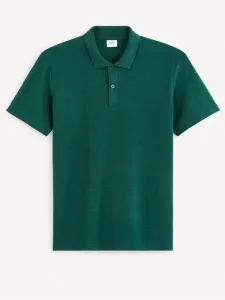 Celio Feflame Polo Koszulka Zielony #588991