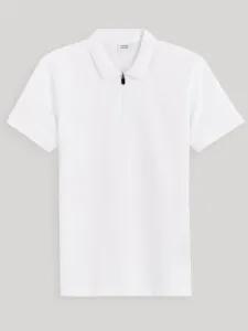Celio Gebenoit Polo Koszulka Biały #590600