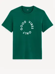 Celio Gecircu Koszulka Zielony