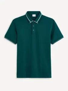 Celio Geden Koszulka Zielony #584019