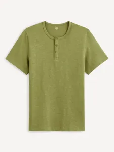 Celio Genperle Koszulka Zielony #584151