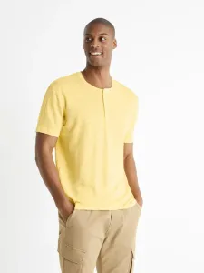 Celio Koszulka Żółty #212285