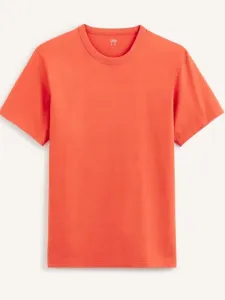 Celio Tebox Koszulka Pomarańczowy #238436