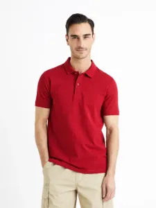 Celio Teone Polo Koszulka Czerwony