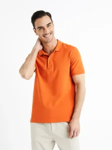 Celio Teone Polo Koszulka Pomarańczowy