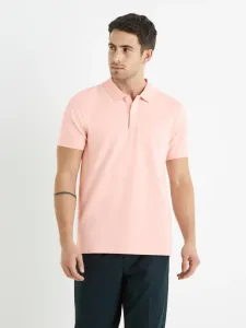 Celio Teone Polo Koszulka Różowy #247029