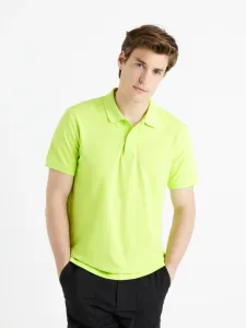 Celio Teone Polo Koszulka Zielony #487012