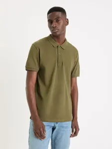 Celio Teone Polo Koszulka Zielony #571222