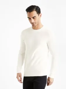 Celio Bepic Sweter Biały #576455