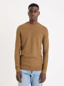 Celio Bepic Sweter Brązowy #570812