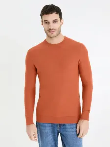Celio Bepic Sweter Pomarańczowy