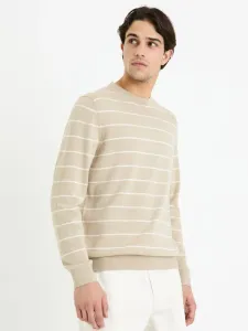 Celio Decoton Sweter Beżowy