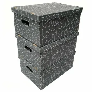 Compactor 3-częściowy komplet pudełek kartonowych, 52 x 29 x 20 cm
