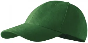 6-panelowa czapka z daszkiem, butelkowa zieleń