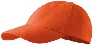 6-panelowa czapka z daszkiem, pomarańczowy #100485