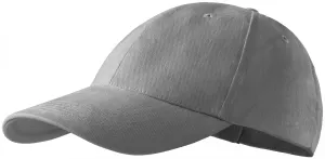 6-panelowa czapka z daszkiem, stare srebro #313748