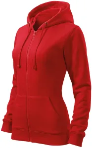 Bluza damska z kapturem, czerwony #102480