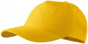 Czapka bawełniana 5-panelowa, żółty #315365
