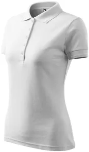Damska elegancka koszulka polo, biały #317860