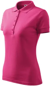 Damska elegancka koszulka polo, purpurowy #103810