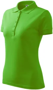 Damska elegancka koszulka polo, zielone jabłko