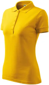 Damska elegancka koszulka polo, żółty #103773