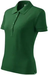 Damska koszulka polo, butelkowa zieleń #317745