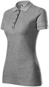 Damska koszulka polo, ciemnoszary marmur #103603