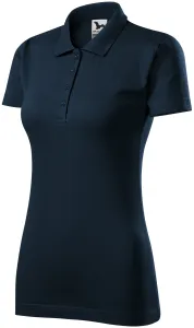 Damska koszulka polo slim fit, ciemny niebieski #105509