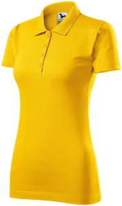Damska koszulka polo slim fit, żółty #319910