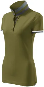 Damska koszulka polo z kołnierzem do góry, awokado #101597