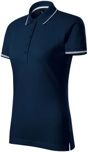 Damska koszulka polo z krótkim rękawem, ciemny niebieski