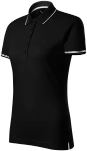 Damska koszulka polo z krótkim rękawem, czarny #99639