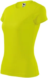 Damska koszulka sportowa, neonowy żółty #103008