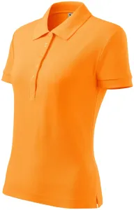 Damska prosta koszulka polo, mandarynka #103741
