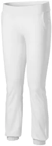 Damskie spodnie dresowe z kieszeniami, biały