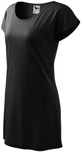 Długa koszulka/sukienka damska, czarny #315218