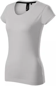 Ekskluzywna koszulka damska, srebrnoszary #320638