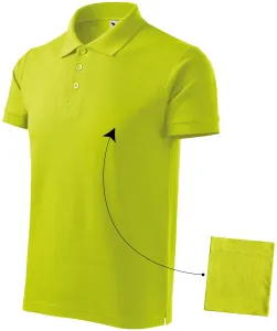 Elegancka męska koszulka polo, limonkowy