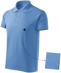 Elegancka męska koszulka polo, niebieskie niebo #317400