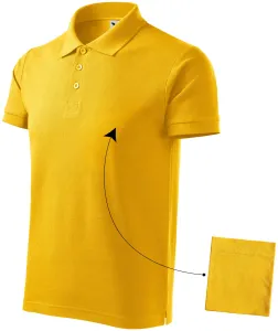 Elegancka męska koszulka polo, żółty #103325
