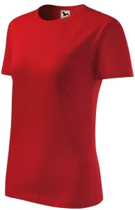Klasyczna koszulka damska, czerwony #313256
