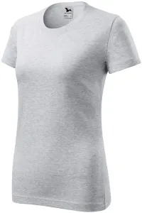 Klasyczna koszulka damska, jasnoszary marmur #313326