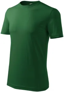 Klasyczna koszulka męska, butelkowa zieleń #314976