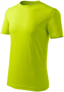Klasyczna koszulka męska, limonkowy #314941